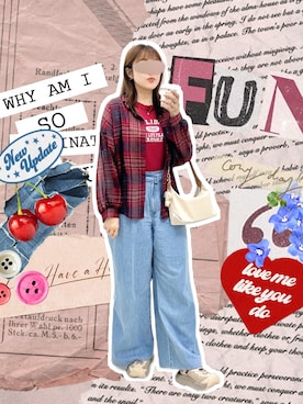 「アイテム（アンサンブル）」を使った、ハンナHannah さん（レディース・160cm）の秋コーディネート