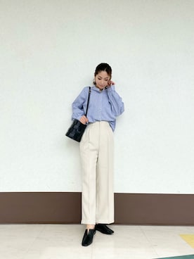 「Te chichi TERRASSE（テチチテラス）のアイテム（その他シューズ）」を使った、RISA HARADAさん（レディース・165cm）の春コーディネート
