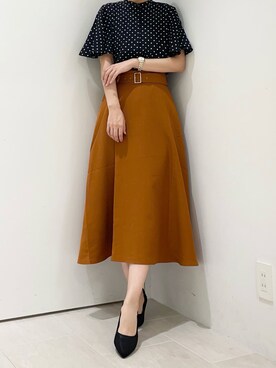 「Te chichi TERRASSE」｜RISA HARADAさん（レディース・165cm）の秋コーディネート