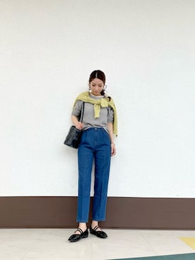 「Te chichi TERRASSE」｜「アイテム（その他）」を使った、RISA HARADAさん（レディース・165cm）の春コーディネート