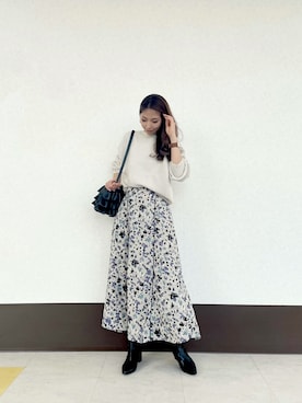 RISA HARADAさん（レディース・165cm）の冬コーディネート