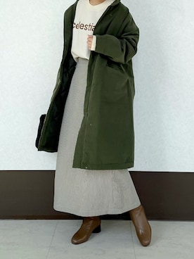 RISA HARADAさん（レディース・165cm）の冬コーディネート