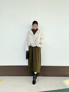 「Te chichi TERRASSE」｜「アイテム（ワンピース/ドレス）」を使った、RISA HARADAさん（レディース・165cm）の春コーディネート