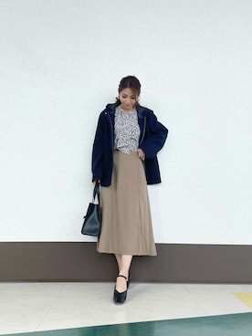 「Te chichi TERRASSE（テチチテラス）のアイテム（その他シューズ）」を使った、RISA HARADAさん（レディース・165cm）の冬コーディネート