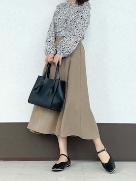 「Te chichi TERRASSE（テチチテラス）のアイテム（その他シューズ）」を使った、RISA HARADAさん（レディース・165cm）の冬コーディネート