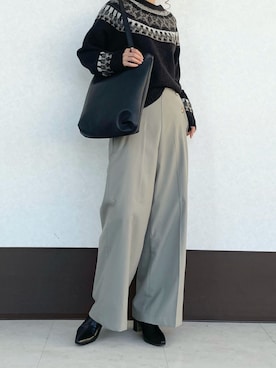 RISA HARADAさん（レディース・165cm）の冬コーディネート