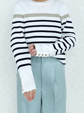 「Te chichi TERRASSE」｜「アイテム（その他）」を使った、RISA HARADAさん（レディース・165cm）の春コーディネート