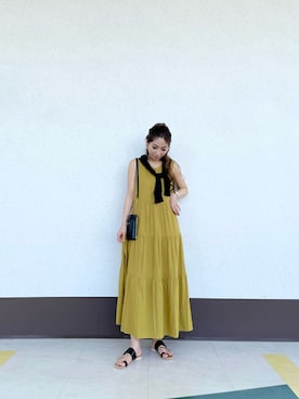 「Te chichi TERRASSE」｜RISA HARADAさん（レディース・165cm）の夏コーディネート