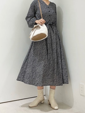 「Te chichi TERRASSE」｜RISA HARADAさん（レディース・165cm）の秋コーディネート