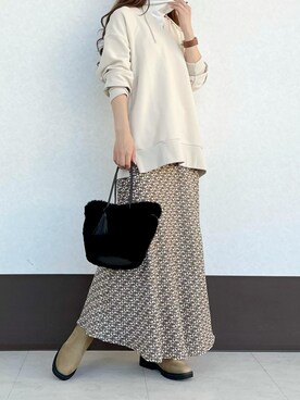 RISA HARADAさん（レディース・165cm）の冬コーディネート