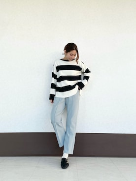 「Te chichi TERRASSE」｜「アイテム（その他）」を使った、RISA HARADAさん（レディース・165cm）の春コーディネート