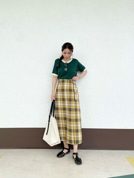 RISA HARADAさん（レディース・165cm）の春コーディネート