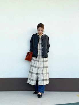 RISA HARADAさん（レディース・165cm）の秋コーディネート