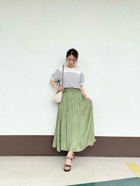 「Te chichi TERRASSE」｜RISA HARADAさん（レディース・165cm）の夏コーディネート