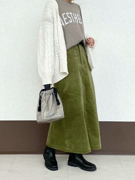 RISA HARADAさん（レディース・165cm）の秋コーディネート