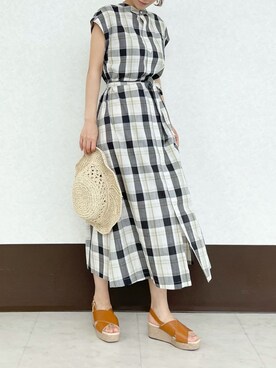 RISA HARADAさん（レディース・165cm）の夏コーディネート