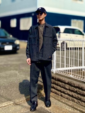 「PENDLETON（ペンドルトン）のアイテム（その他アウター）」を使った、gomiさん（メンズ・176cm）の春コーディネート