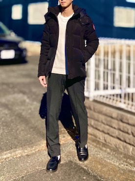 「CANADA GOOSE（カナダグース）のCANADA GOOSE/カナダグース WYNDHAM PARKA/ウィンダム パーカ（ダウンジャケット/コート）」を使った、gomiさん（メンズ・176cm）の冬コーディネート
