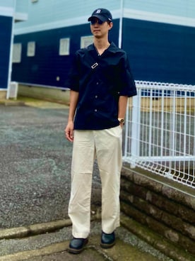 「アイテム（ドレスシューズ）」を使った、gomiさん（メンズ・176cm）の秋コーディネート