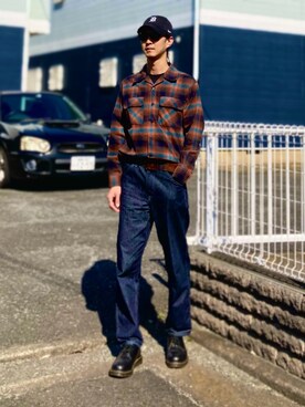 「アイテム（ドレスシューズ）」を使った、gomiさん（メンズ・176cm）の秋コーディネート