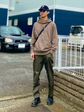 「アイテム（ドレスシューズ）」を使った、gomiさん（メンズ・176cm）の秋コーディネート