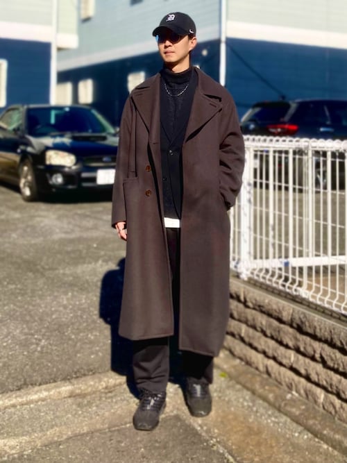 リドム Super140s OFFICER COAT charcoal 2021