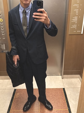 「アイテム（セットアップ）」を使った、T.O. さん（メンズ・181cm・40代）の秋コーディネート