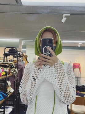 「韓国コーデ」｜「アイテム（ニットキャップ/ビーニー）」を使った、Hayashida さん（レディース・162cm）の夏コーディネート