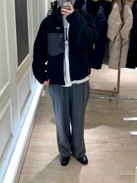 「TAION（タイオン）のアイテム（ブルゾン）」を使った、Hayashida さん（レディース・162cm）の秋コーディネート