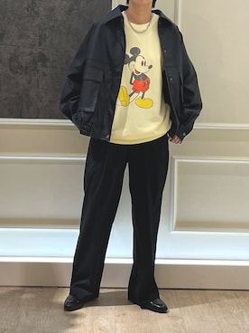 「fredy emue（フレディエミュ）のアイテム（ブルゾン）」を使った、Hayashida さん（レディース・162cm）の秋コーディネート