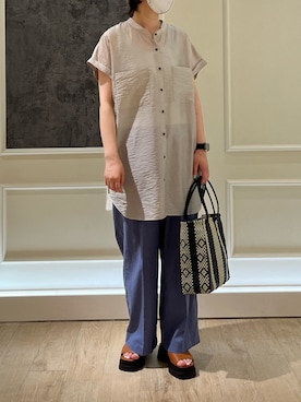 「Moon Bird（ムーンバード）のアイテム」を使った、Hayashida さん（レディース・162cm）の夏コーディネート