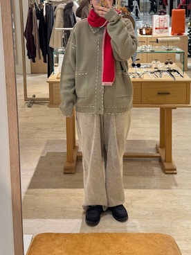 「TWEED MILL（ツイードミル）のアイテム」を使った、Hayashida さん（レディース・162cm）の冬コーディネート