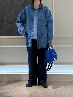 「GLOSTER（グロスター）のアイテム（ジャケット/アウター）」を使った、Hayashida さん（レディース・162cm）の春コーディネート