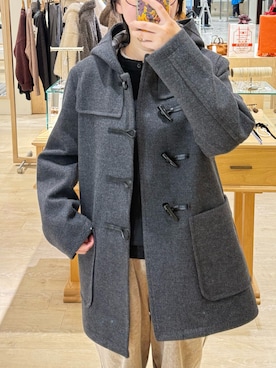 「アイテム（ダッフルコート）」を使った、Hayashida さん（レディース・162cm）の冬コーディネート