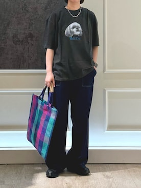 「GLOSTER（グロスター）のアイテム」を使った、Hayashida さん（レディース・162cm）の夏コーディネート