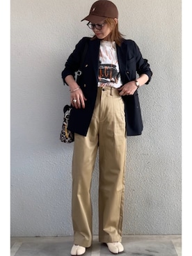「JOURNAL STANDARD relume（ジャーナルスタンダード　レリューム）のアイテム（ジャケット/アウター）」を使った、tomoさん（レディース・153cm）の春コーディネート