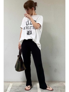 「agete（アガット）のアイテム（ブレスレット）」を使った、tomoさん（レディース・153cm）の夏コーディネート