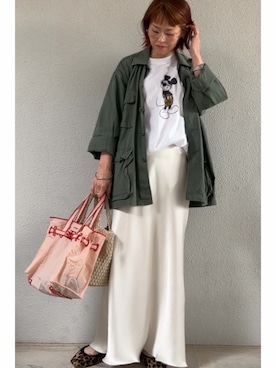 「SLOBE IENA（スローブイエナ）のアイテム」を使った、tomoさん（レディース・153cm）の春コーディネート