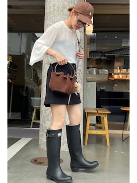 「アイテム（ブラジャー）」を使った、tomoさん（レディース・153cm）の秋コーディネート