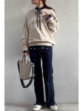 「FRAMeWORK（フレームワーク）のアイテム（財布/小物）」を使った、tomoさん（レディース・153cm）の冬コーディネート