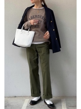 「SLOBE IENA（スローブイエナ）のアイテム（バレエシューズ）」を使った、tomoさん（レディース・153cm）の冬コーディネート