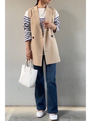 IENA（イエナ）の「A.P.C.別注 ボーダーカットソー◇（Tシャツ