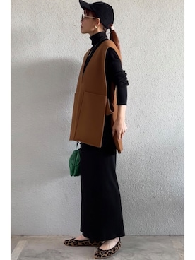 「SLOBE IENA（スローブイエナ）のアイテム（バレエシューズ）」を使った、tomoさん（レディース・153cm）の秋コーディネート