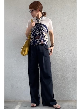 「アイテム（財布/小物）」を使った、tomoさん（レディース・153cm）の夏コーディネート
