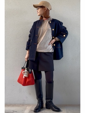 「アイテム（アナログ腕時計）」を使った、tomoさん（レディース・153cm）の秋コーディネート