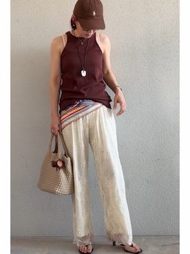 「JOURNAL STANDARD（ジャーナルスタンダード）のアイテム」を使った、tomoさん（レディース・153cm）の夏コーディネート