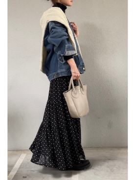 「チェルシーブーツ」｜「アイテム（ブルゾン）」を使った、tomoさん（レディース・153cm）の冬コーディネート