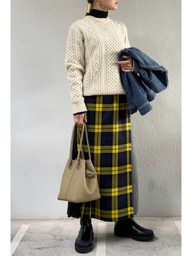 「IENA（イエナ）のアイテム（ブルゾン）」を使った、tomoさん（レディース・153cm）の冬コーディネート