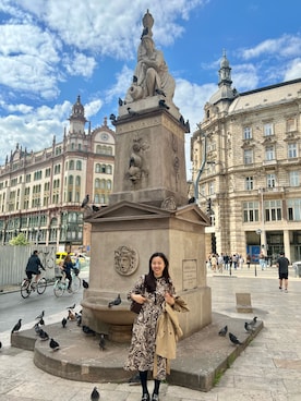 「YECCA VECCA（イェッカヴェッカ）のアイテム（ワンピース）」を使った、Estherさん（レディース・157cm）の春コーディネート