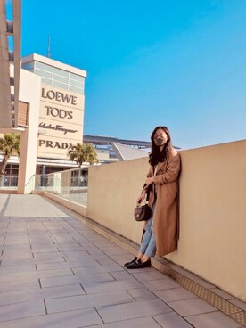 「MANGO（マンゴ）のアイテム（ジャケット/アウター）」を使った、Estherさん（レディース・157cm）の春コーディネート